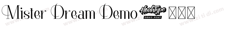 Mister Dream Demo字体转换